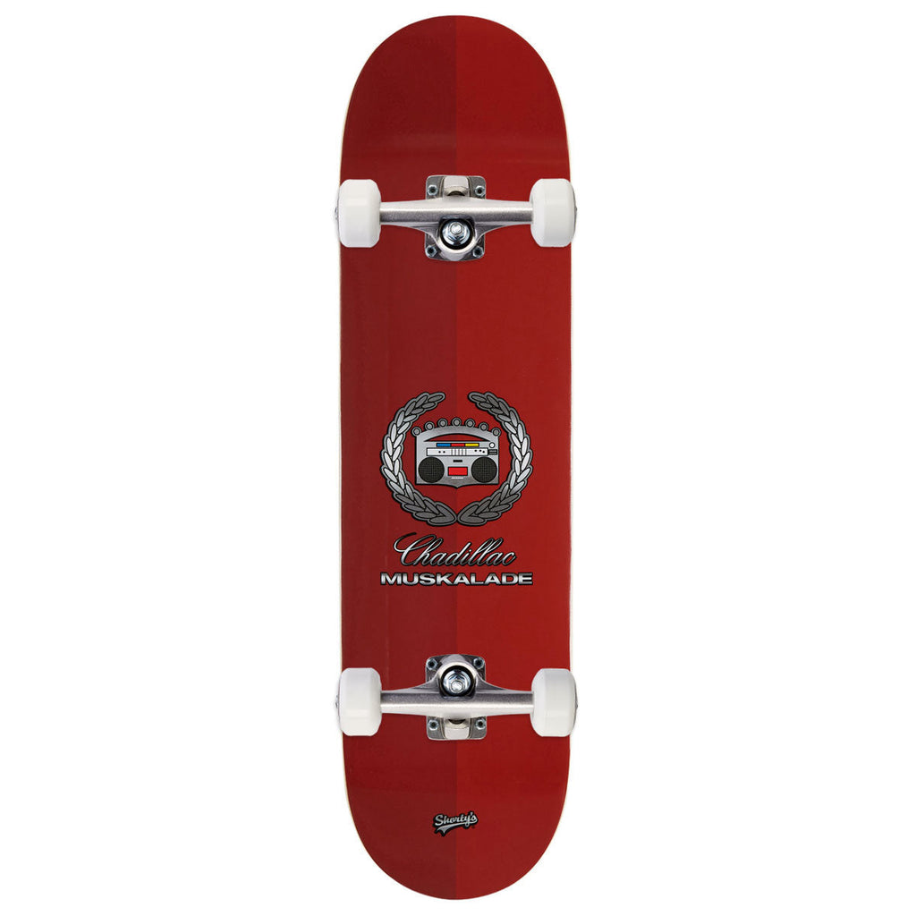 Shorty's Muskalade Skateboard Complete - Red - 8.25"