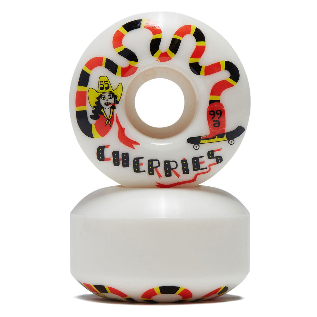 Cherries Boot Skoots Classic Shape 99a Skateboard Wheels - White - 55mm