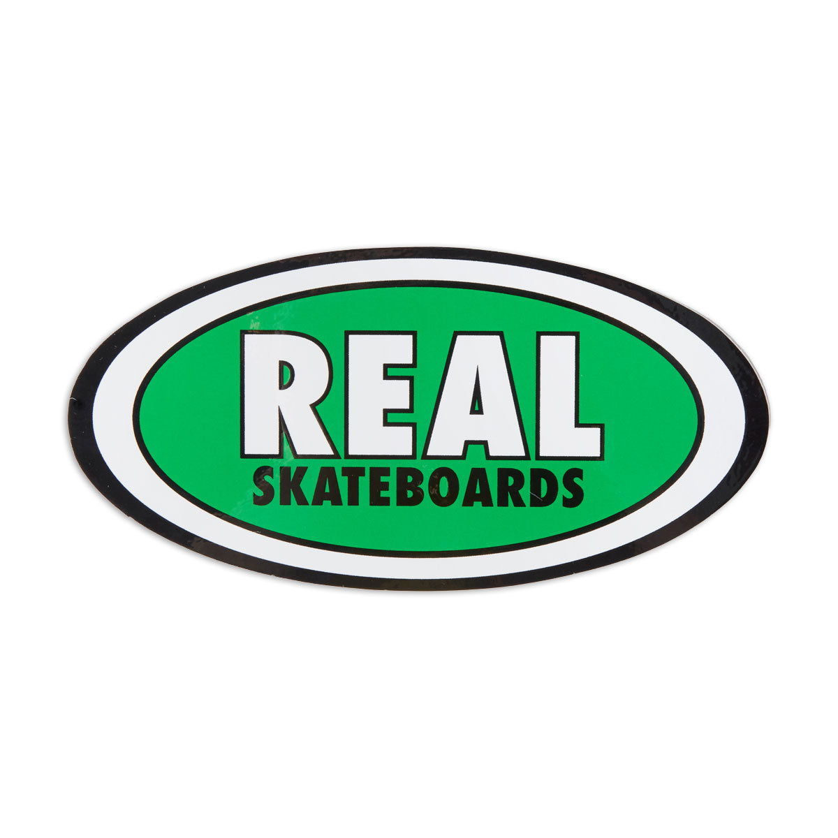 Real Staple Oval MD Sticker - Green
