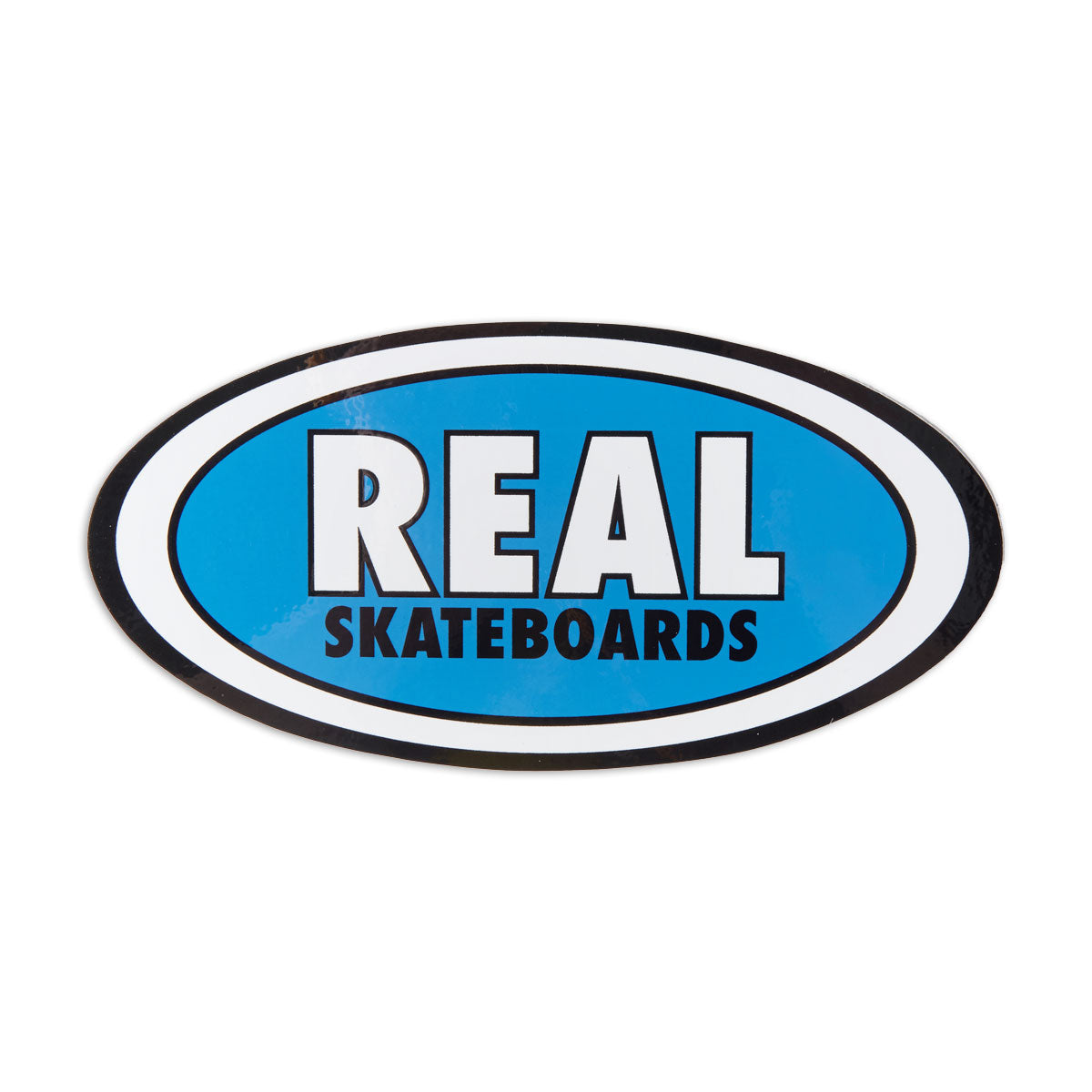Real Staple Oval MD Sticker - Blue