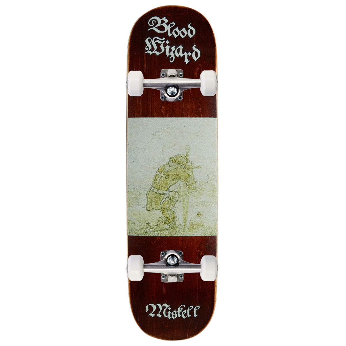 Blood Wizard Stronghold Miskell Ruin Skateboard Complete - 8.375"