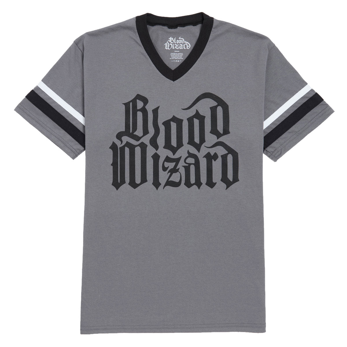 Blood Wizard Outer Realm Stripe T-Shirt - Graphite