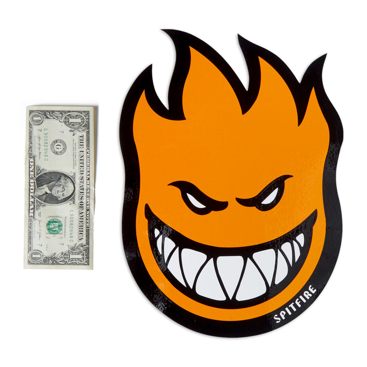 Spitfire Bighead LG Sticker - Orange