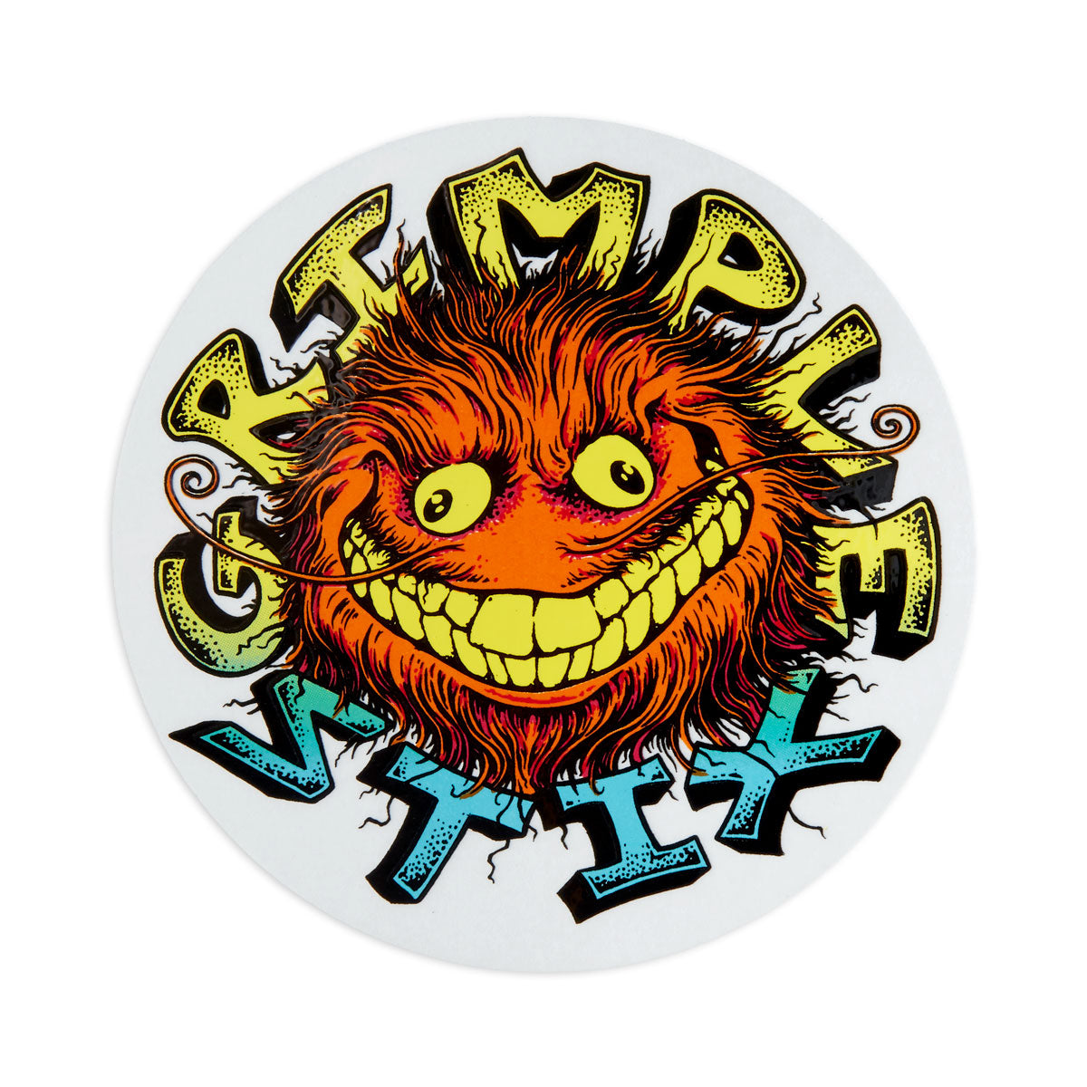 Anti-Hero Grimple Stix Round MD Sticker - Orange
