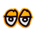 Krooked Eyes Di-Cut LG Sticker - Orange