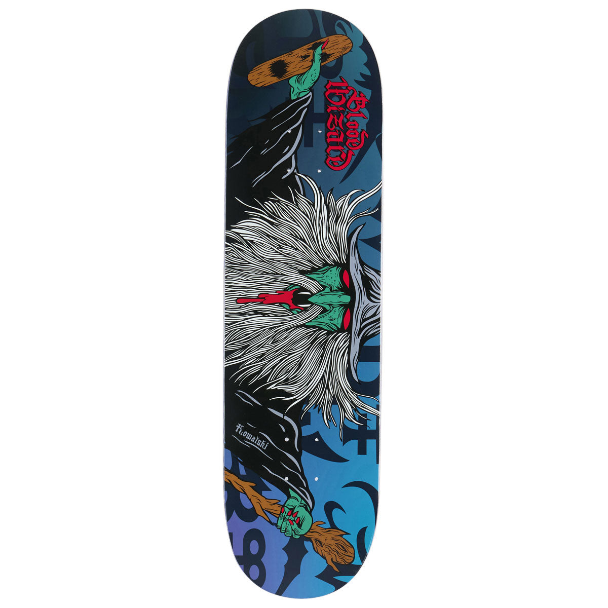 Blood Wizard Flying Wizard Kowalski Skateboard Deck - 8.50"