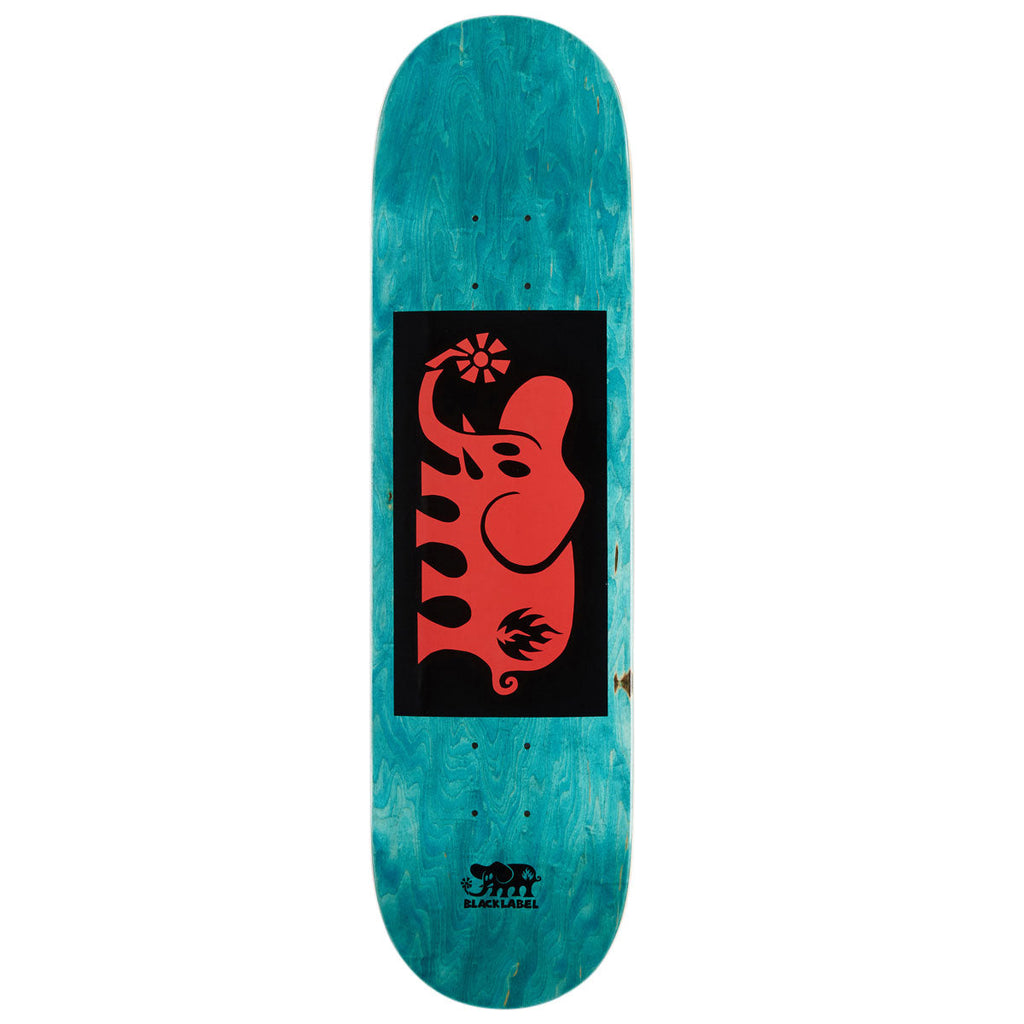 Black Label Elephant Block Skateboard Deck - Red - 8.25"
