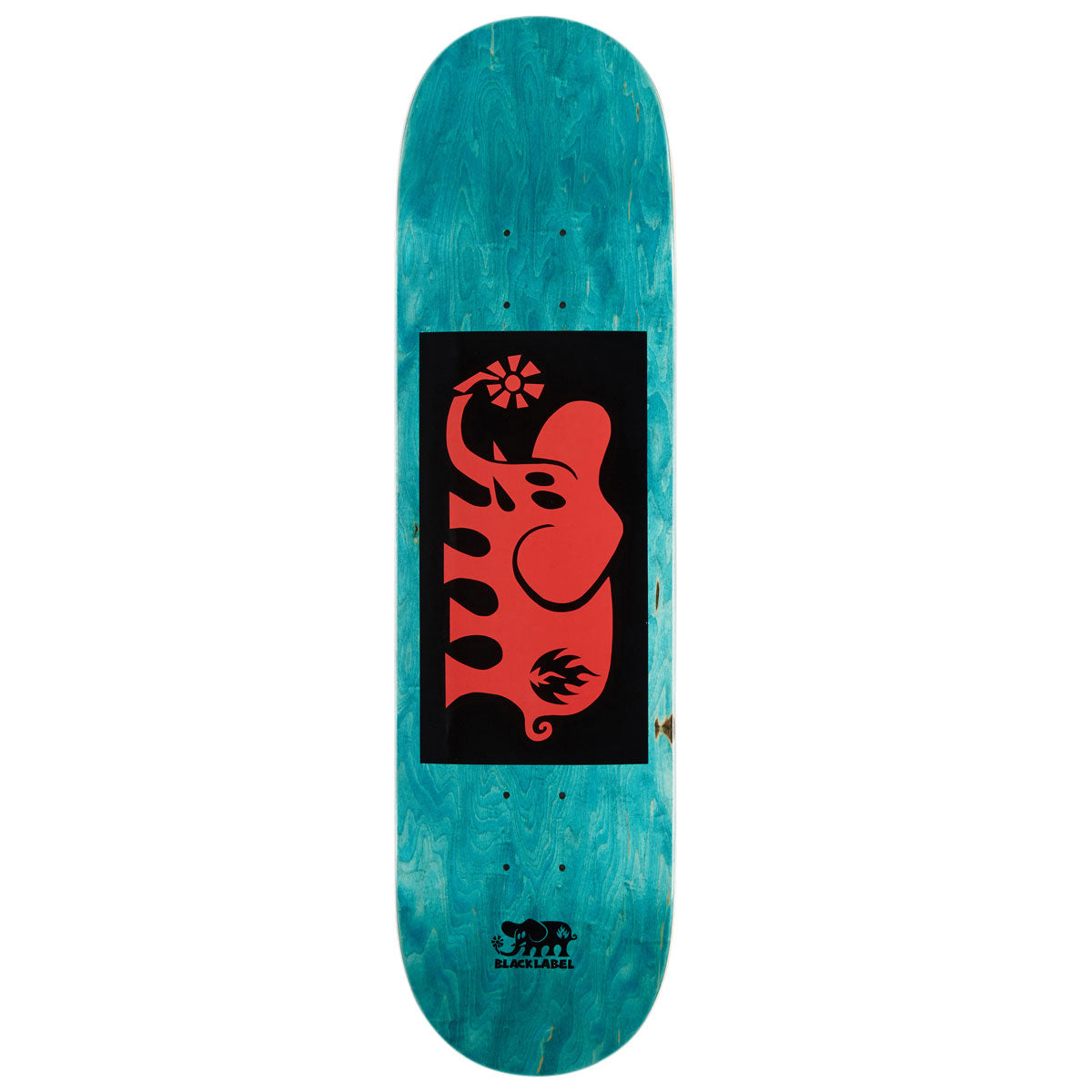 Black Label Elephant Block Skateboard Deck - Red - 8.25"