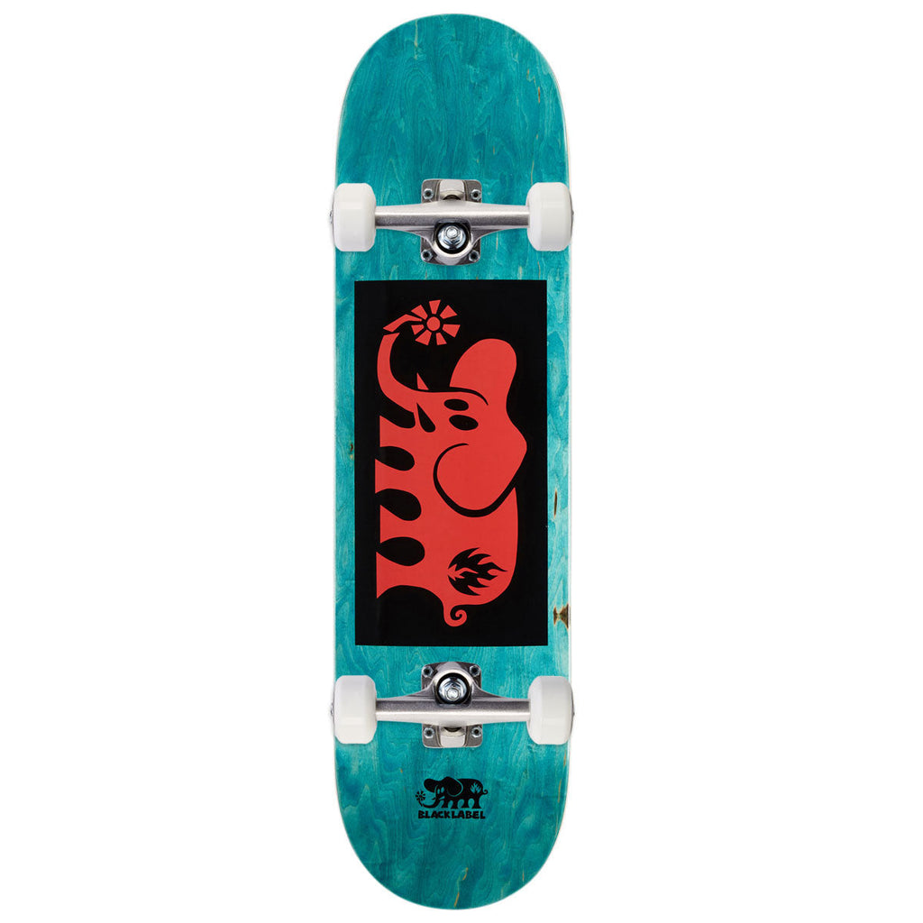 Black Label Elephant Block Skateboard Complete - Red - 8.25"