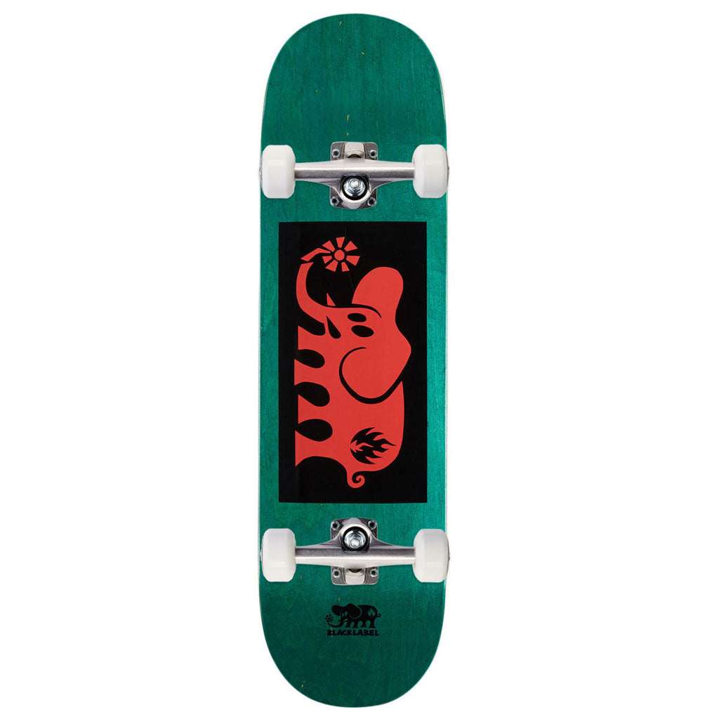 Black Label Elephant Block Skateboard Complete - Red - 8.50"
