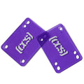 CCS Clear Skateboard Riser Pads - Purple - 1/8"