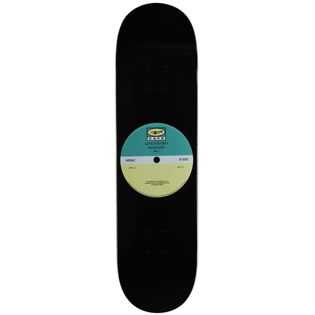 Cafe 45 Retro Edition Skateboard Deck - Teal/Cream - 8.125"