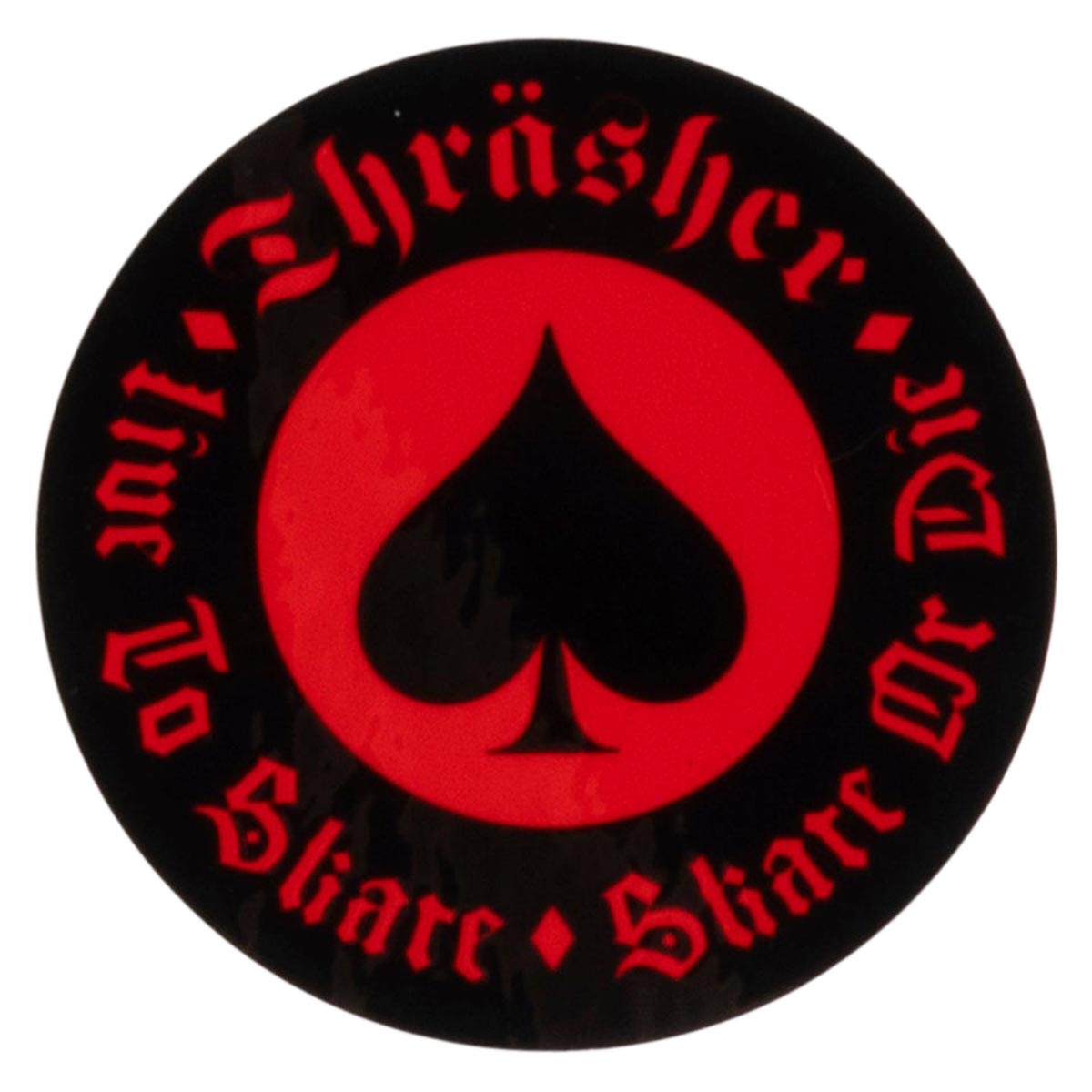 Thrasher Oath Sticker - Black/Red