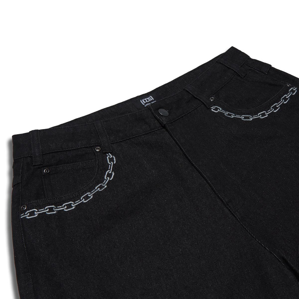 CCS Baggy Taper Denim Jeans - Chain Black