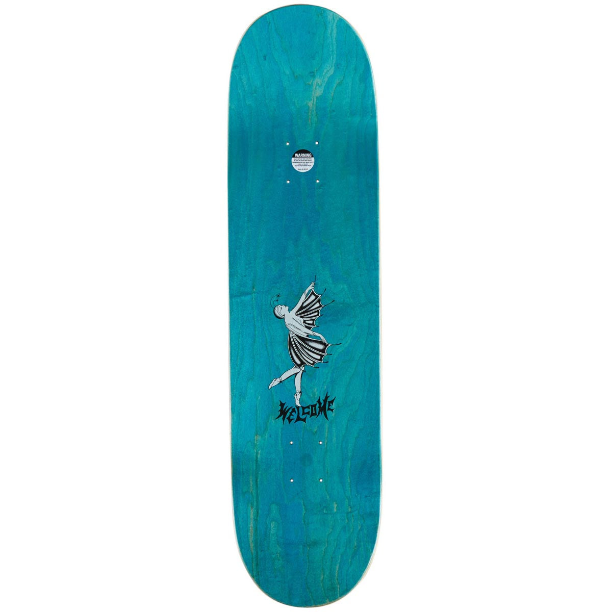 Welcome Dancer On A Popsicle Skateboard Deck - White/Gold Foil - 8.50"