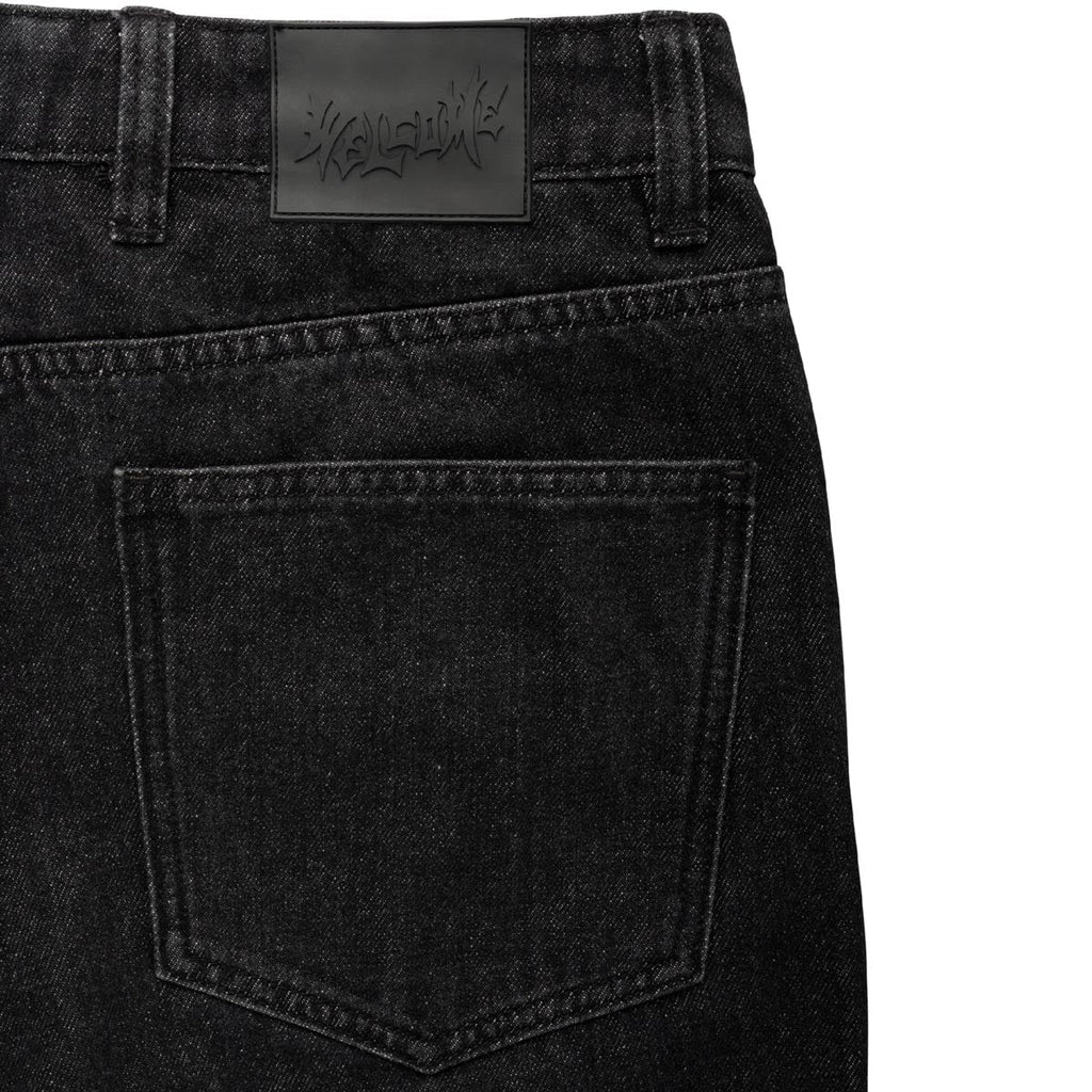 Welcome Immortal Loose Straight Denim Jeans - Washed Black