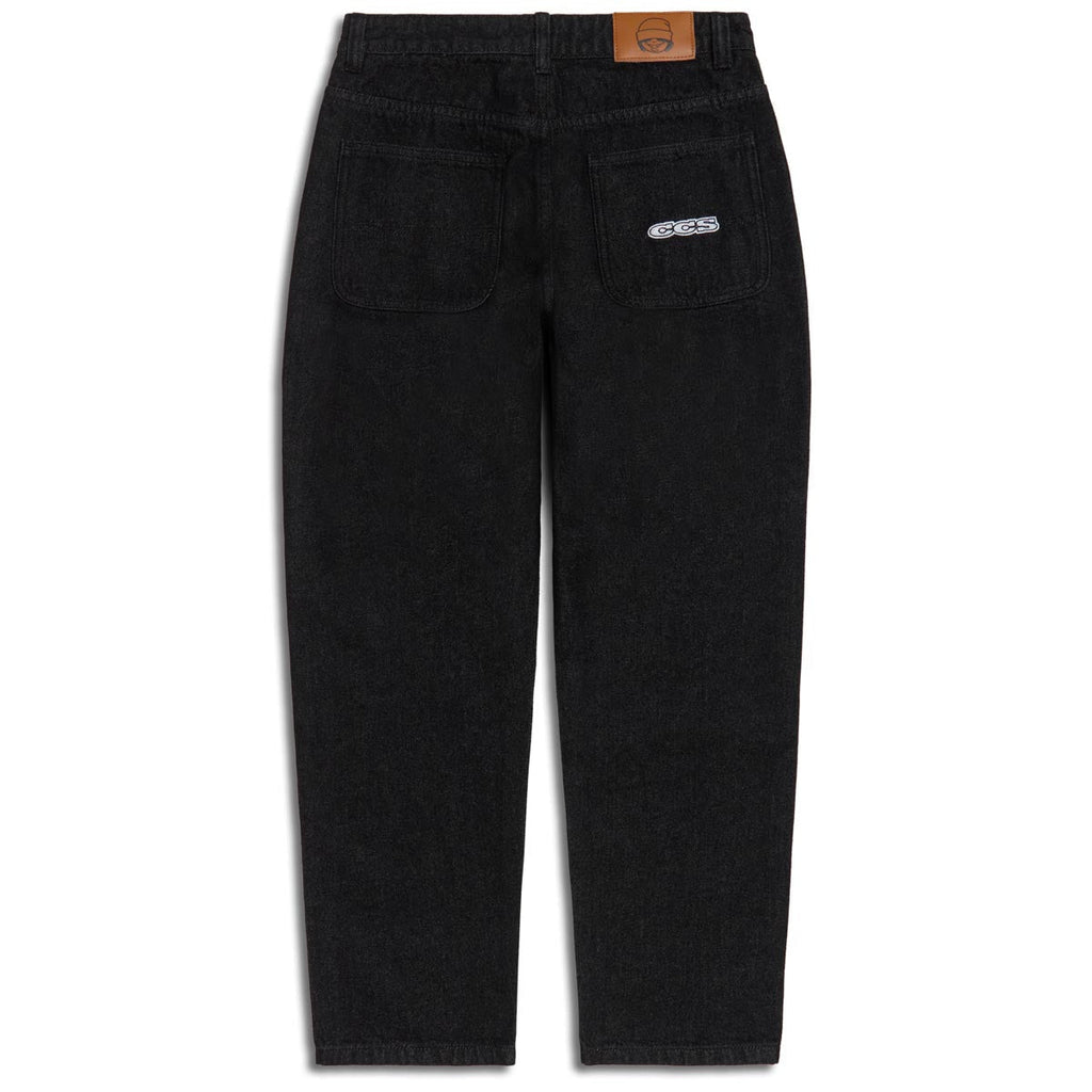 CCS Youth Baggy Taper Denim Jeans - Black
