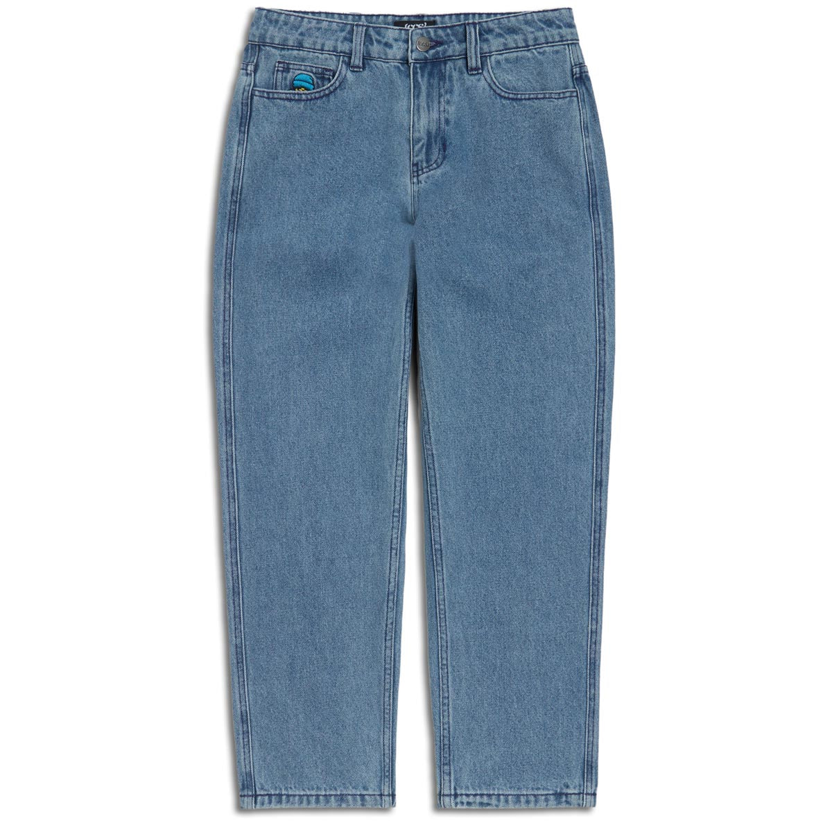 CCS Youth Baggy Taper Denim Jeans - Medium Blue