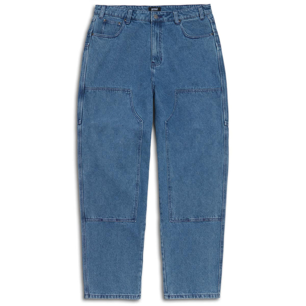 CCS 4x4 Reinforced Baggy Taper Denim Jeans - Medium Wash
