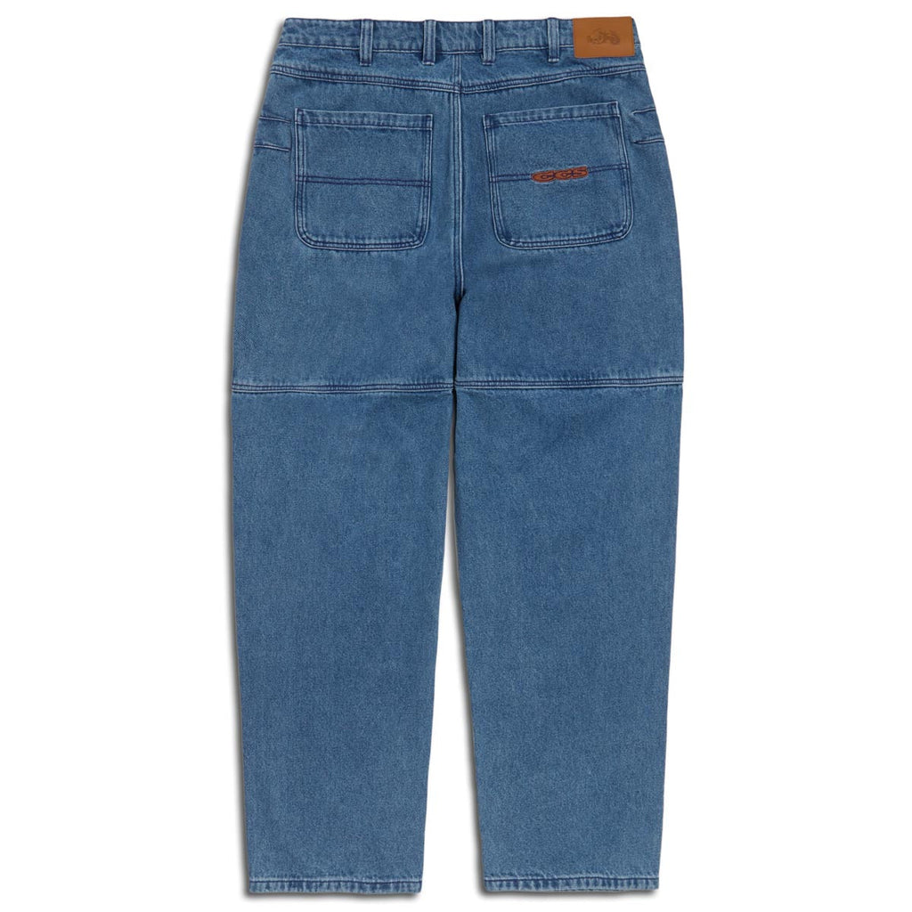 CCS 4x4 Reinforced Baggy Taper Denim Jeans - Medium Wash