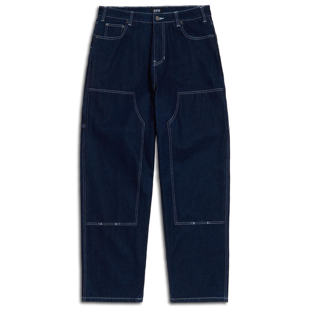 CCS 4x4 Reinforced Baggy Taper Denim Jeans - Overdyed Navy
