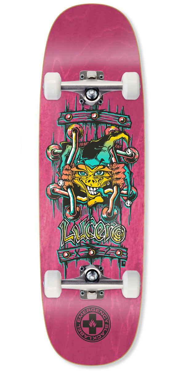 Black Label John Lucero X2 Tugboat Shape Skateboard Complete - 9.50"
