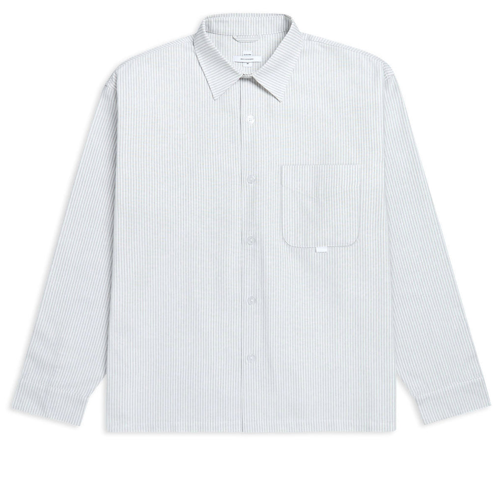 CCS Box Oxford Shirt - Grey Stripe
