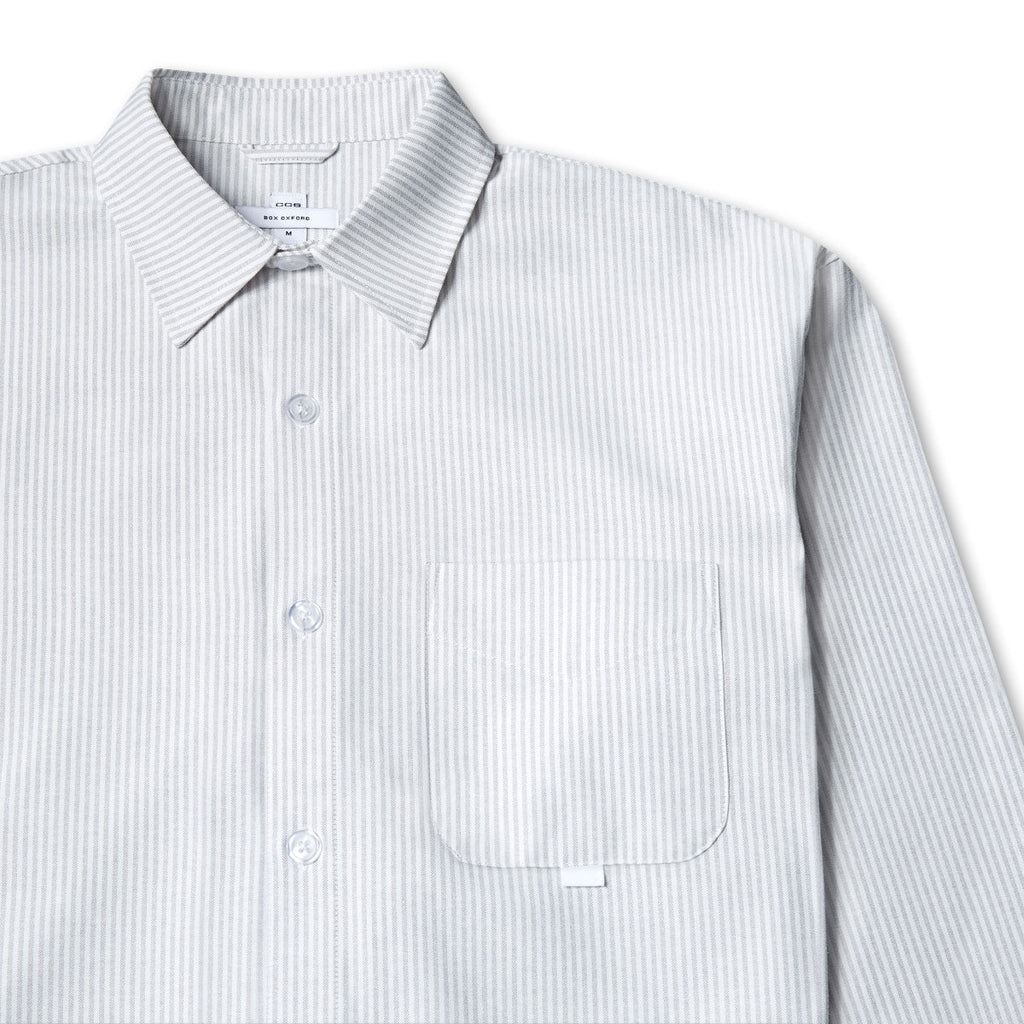CCS Box Oxford Shirt - Grey Stripe