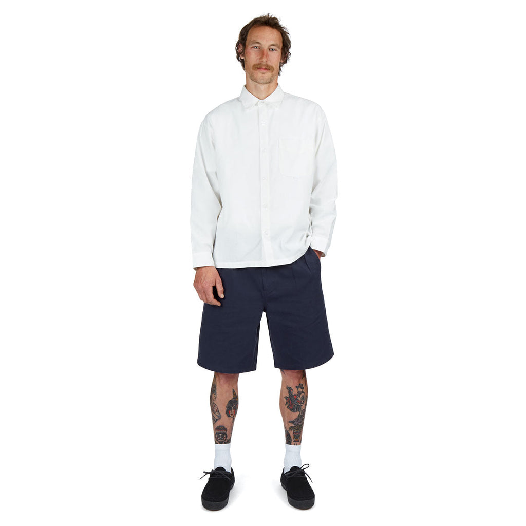 CCS Pleated Chino Shorts - Navy