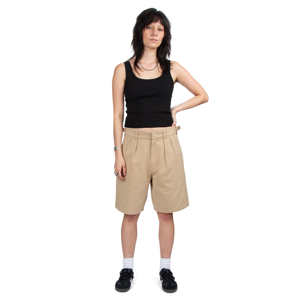 CCS Pleated Chino Shorts - Khaki