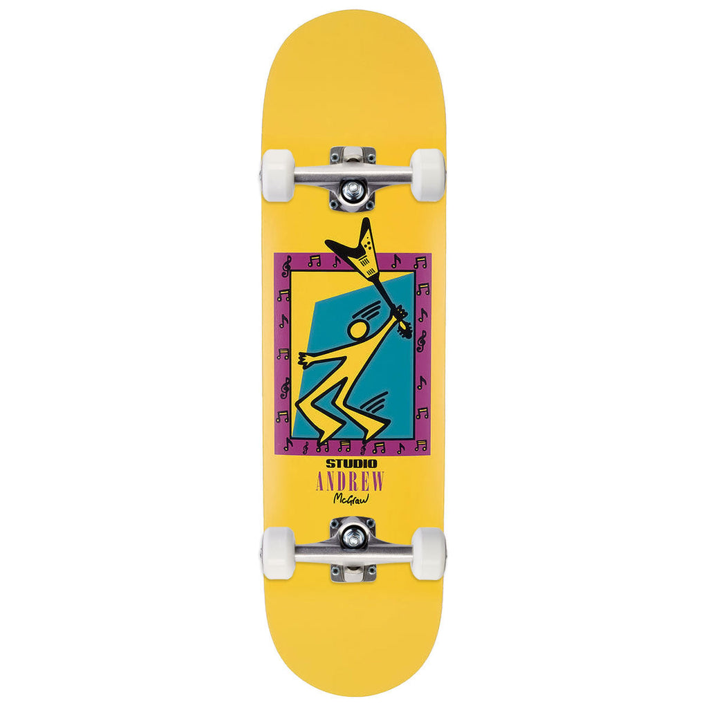 Studio Mcgraw Mosh Skateboard Complete - Yellow - 8.50"