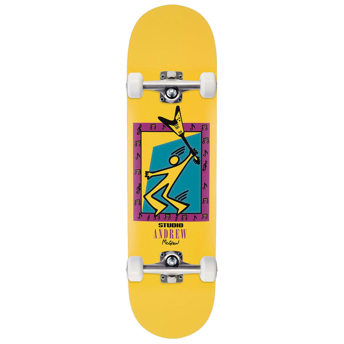 Studio Mcgraw Mosh Skateboard Complete - Yellow - 8.50"