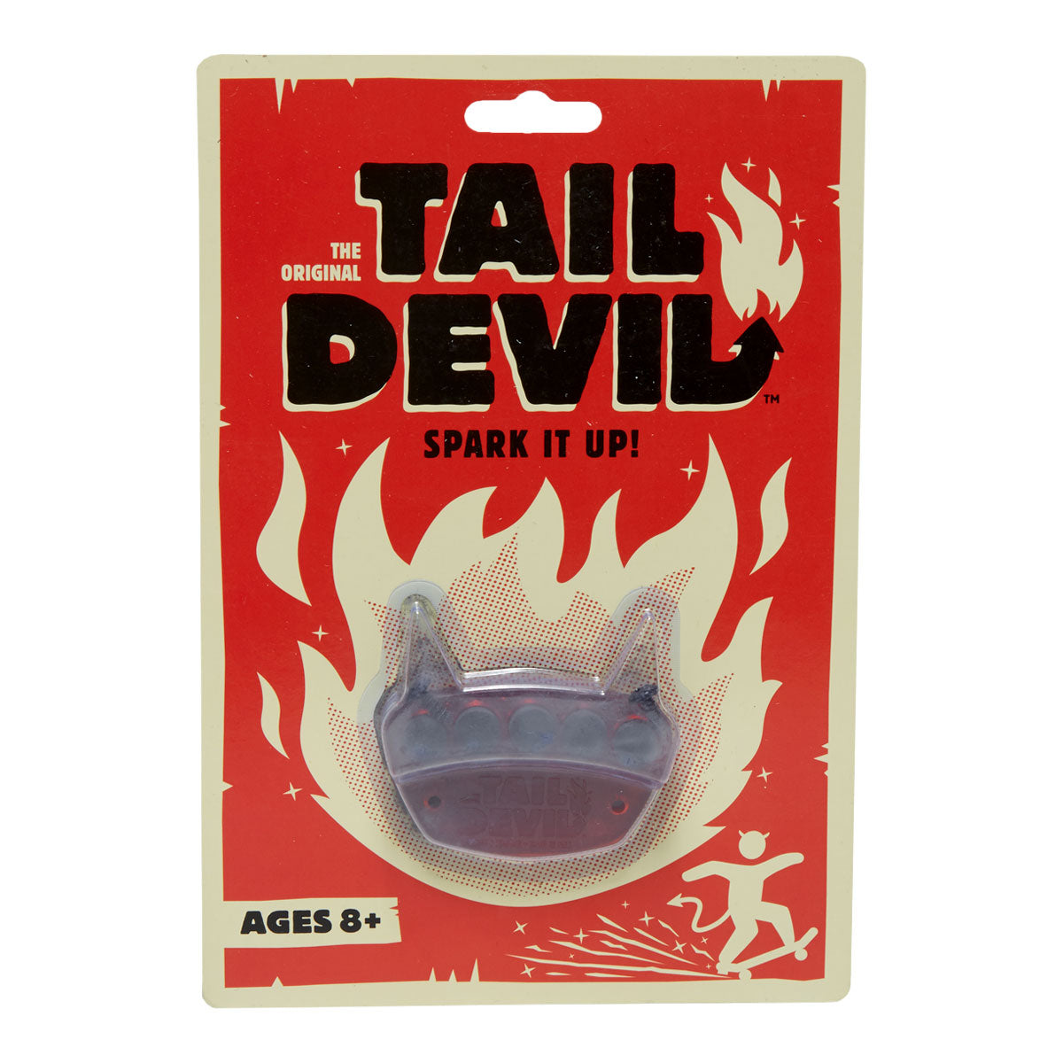 Tail Devil Skateboard Spark Plate - Red
