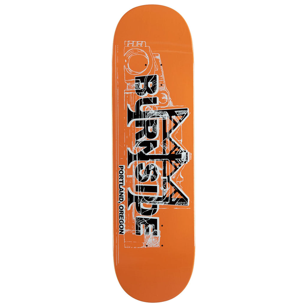 Burnside Bridge Skateboard Deck - Orange - 9.00"