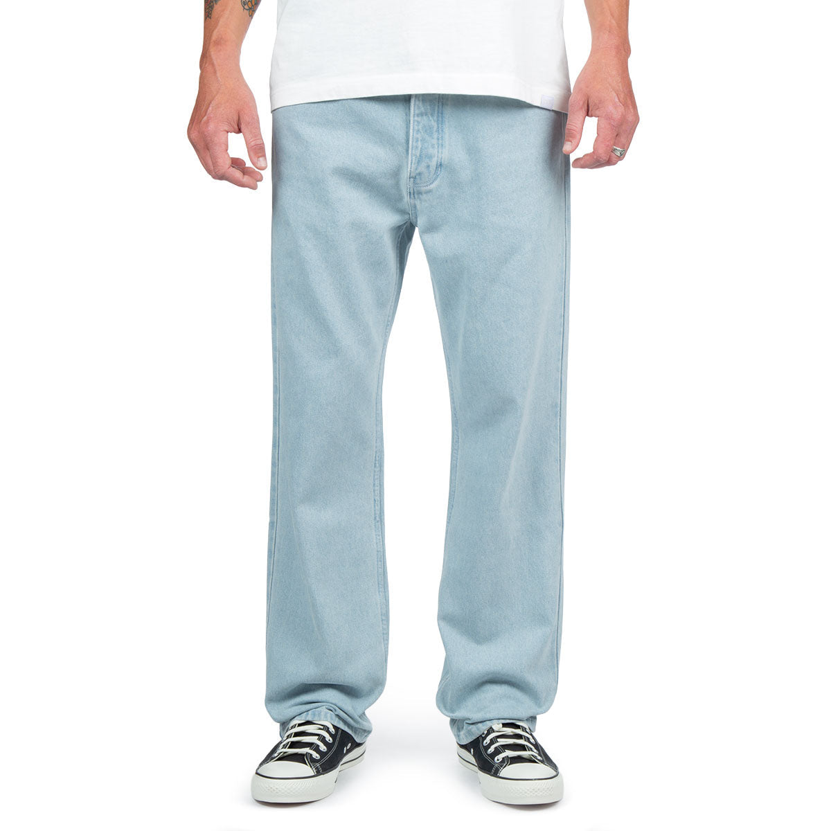 CCS Western Straight Denim Jeans - Bleach Wash