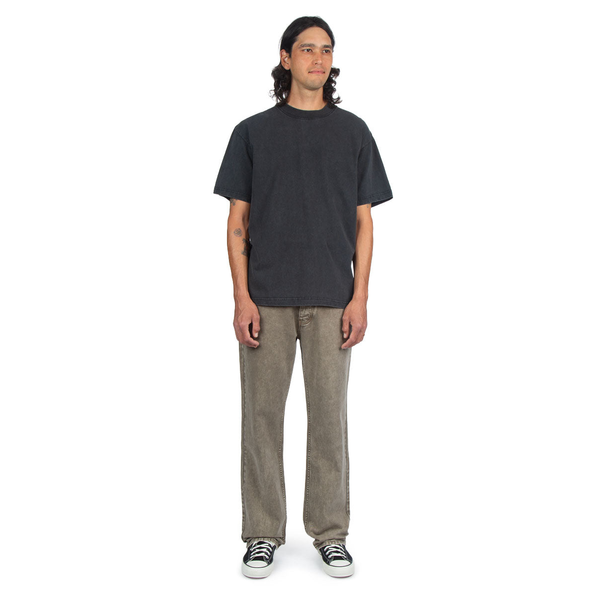 CCS Western Straight Denim Jeans - Faded Brown