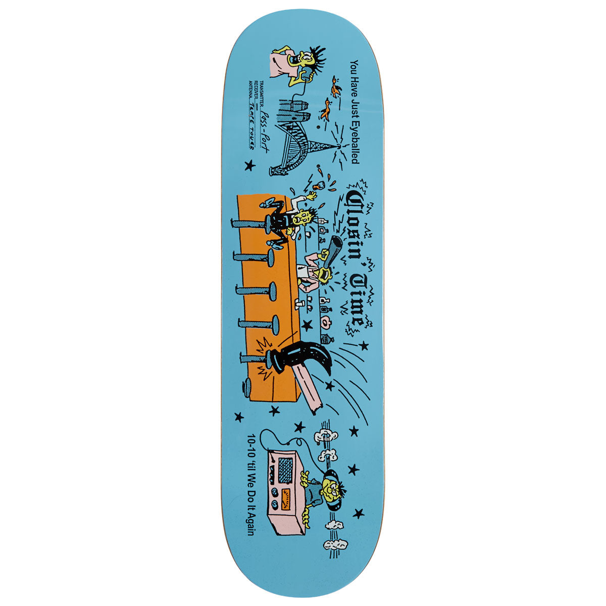 Passport Eyeball Series Closin Time Skateboard Deck - 8.874"