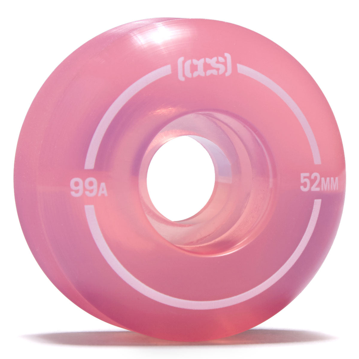 CCS Clear 99a Skateboard Wheels - Pink - 52mm