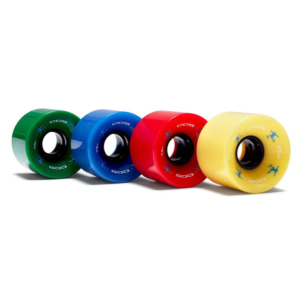 CCS Retro Cruiser 78a Skateboard Wheels - Multi - 59mm