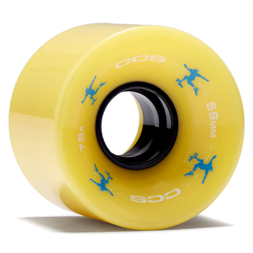 CCS Retro Cruiser 78a Skateboard Wheels - Yellow - 59mm
