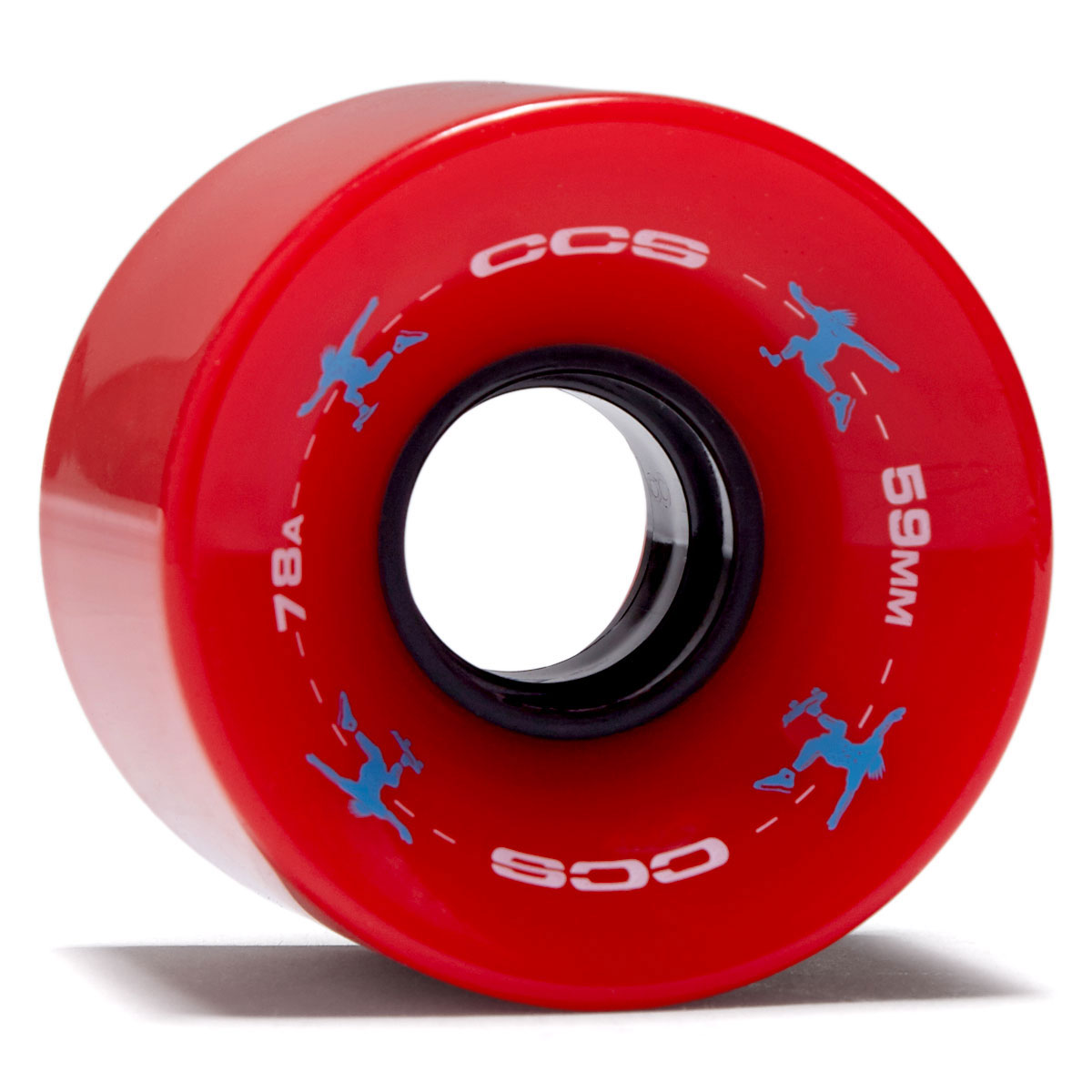 CCS Retro Cruiser 78a Skateboard Wheels - Red - 59mm