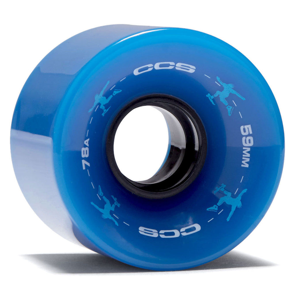 CCS Retro Cruiser 78a Skateboard Wheels - Blue - 59mm