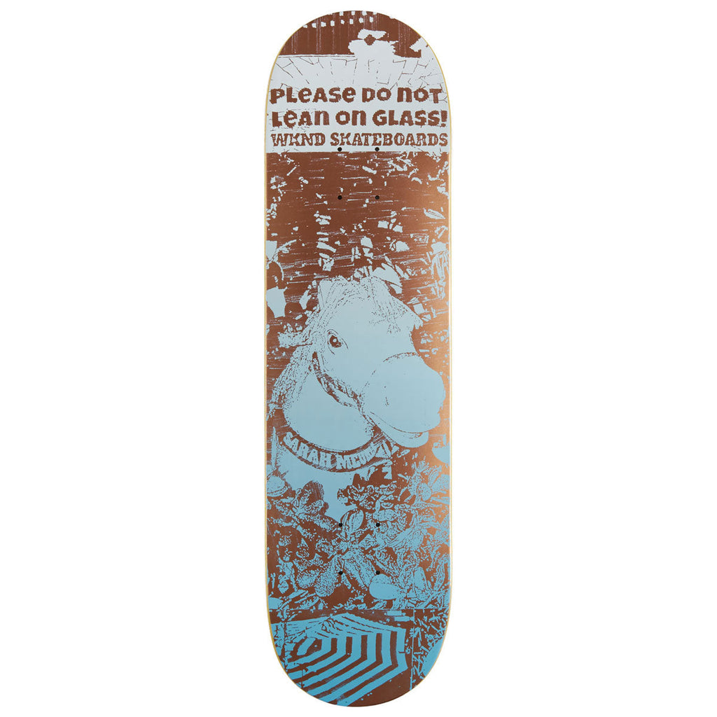 WKND Please Do Not Lean On Glass Sarah Meurle WB Skateboard Deck - Multi - 8.125"