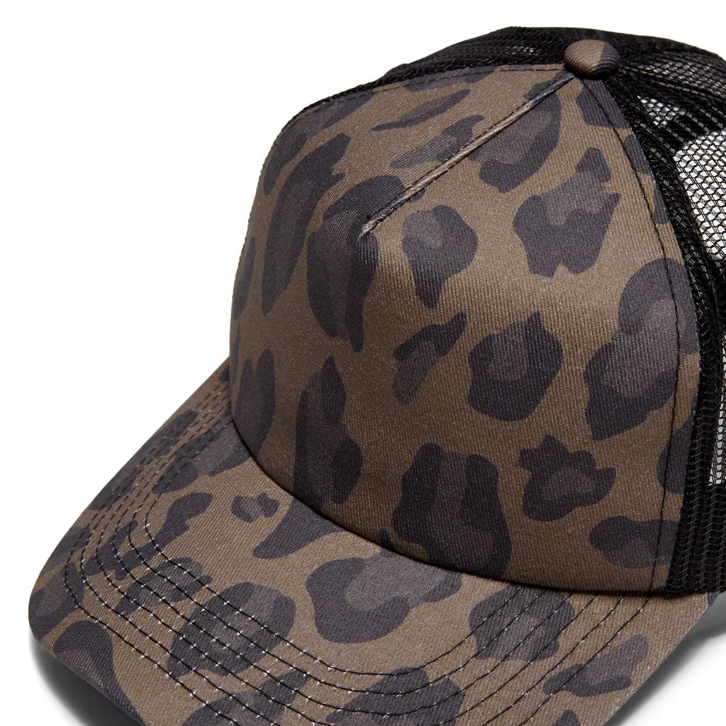 CCS Leopard Trucker Hat - Black/Brown