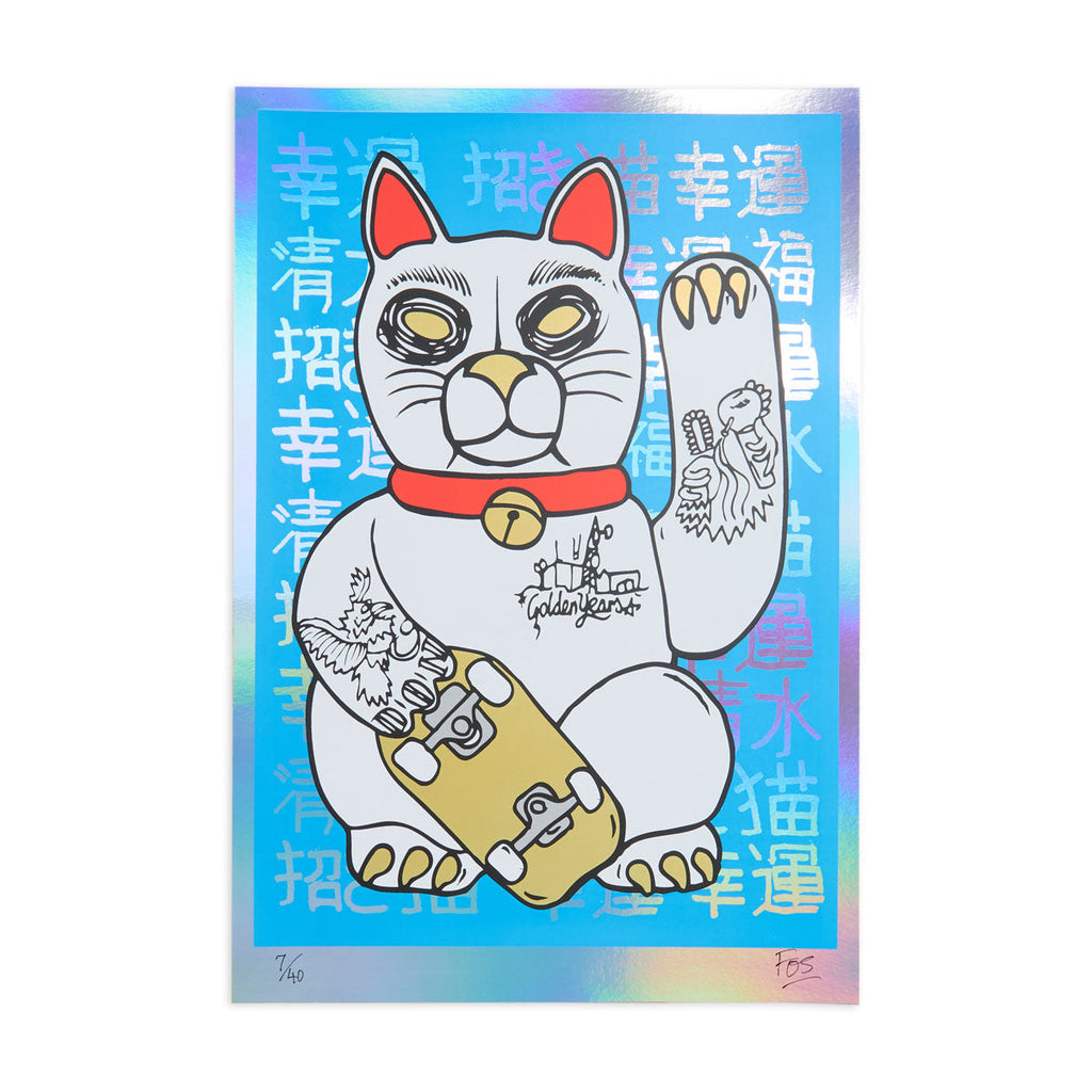 Pragmatic Prints x Fos Lucky Cat Foil Print