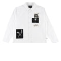 Welcome Bygone Oxford Patches Long Sleeve Shirt - White