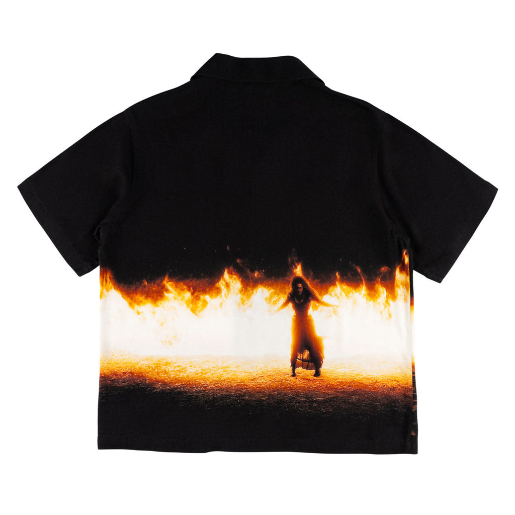 Welcome x Harry Potter Burrow Burn Rayon Shirt - Black