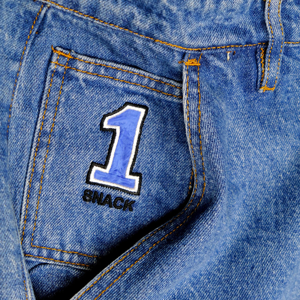 Snack Pole Position Jean Shorts - Skyline Blue