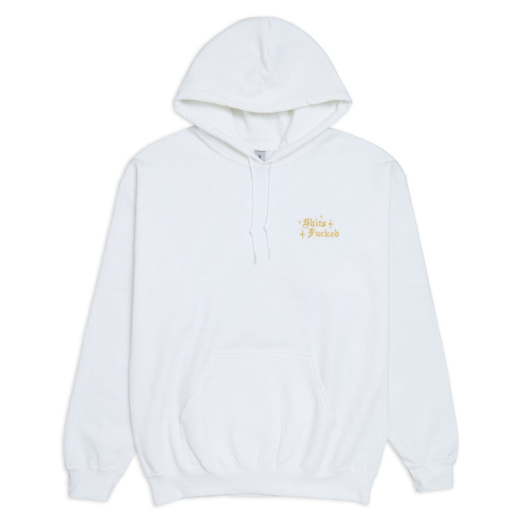 Designer Trash Mini Fucked Hoodie - White