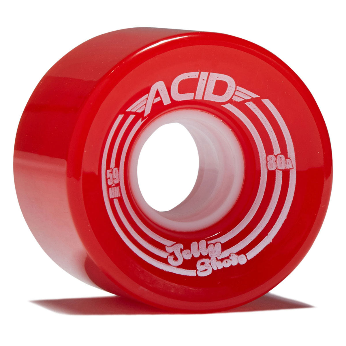 Acid Jelly Shots 80a Skateboard Wheels - Red - 59mm
